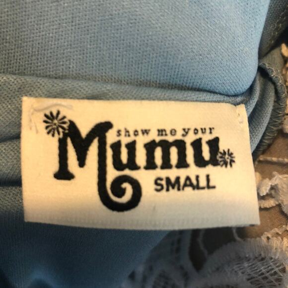 Show me your mumu faye flutter maxi dress Deep V open back sage crisp size small - Picture 8 of 12